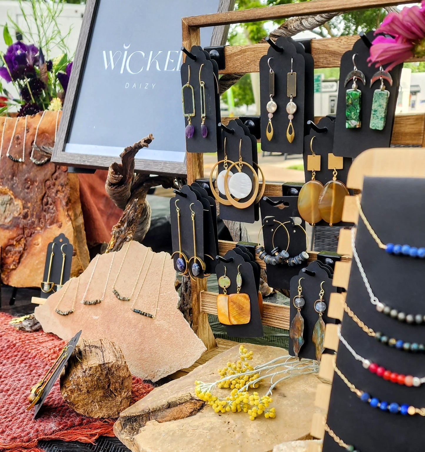 Lapis Bar Necklace