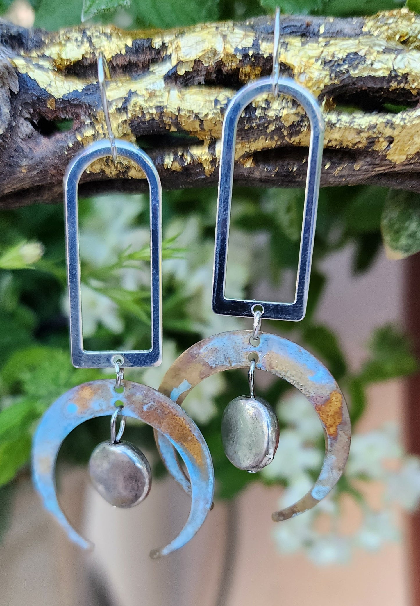 Waxing Blue Moon Dangles