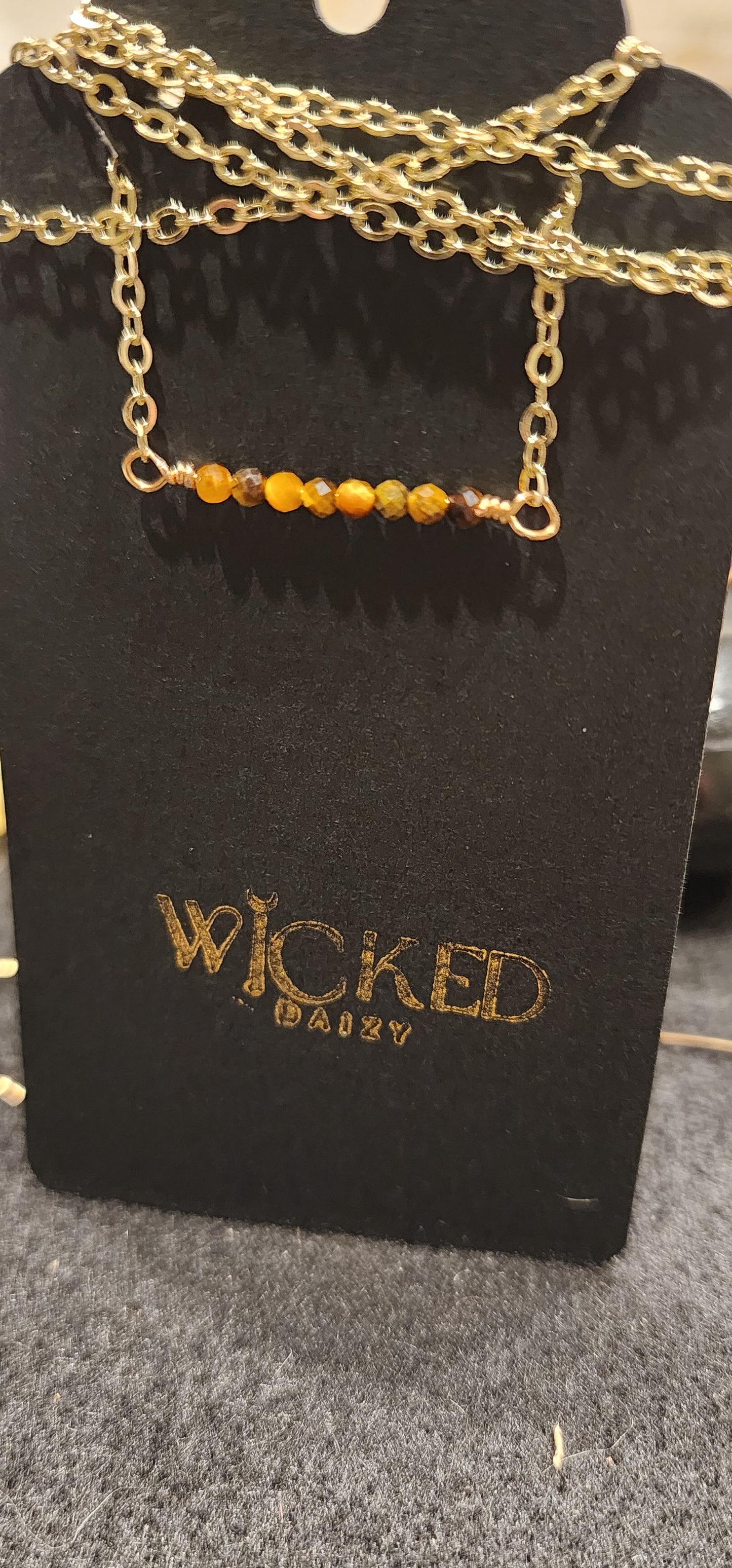 Ultra Mini Gem Bar Necklace