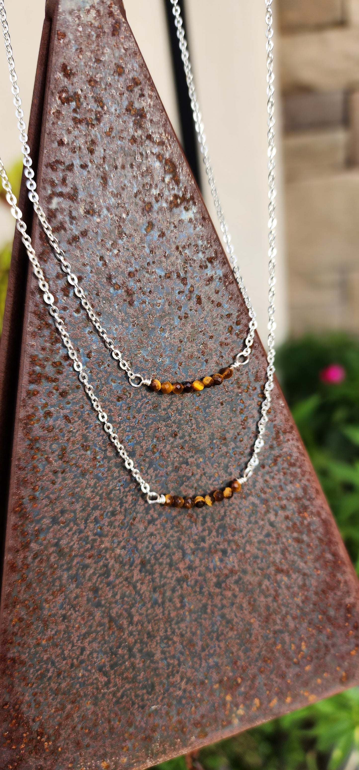 Ultra Mini Gem Bar Necklace