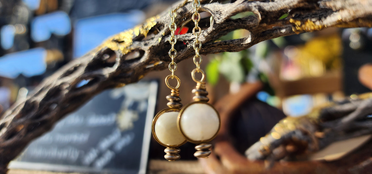 Moonstone Dangles