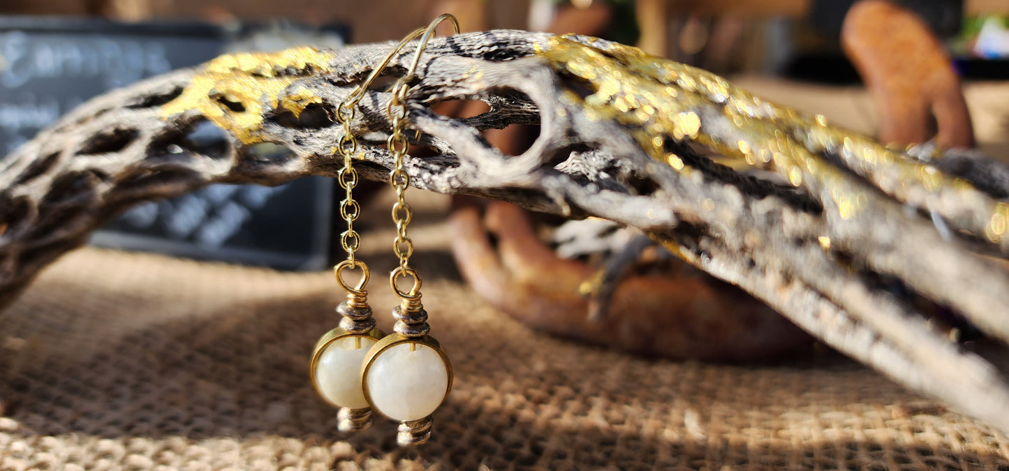 Moonstone Dangles