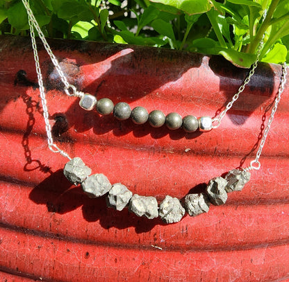 Pyrite Bar Necklace
